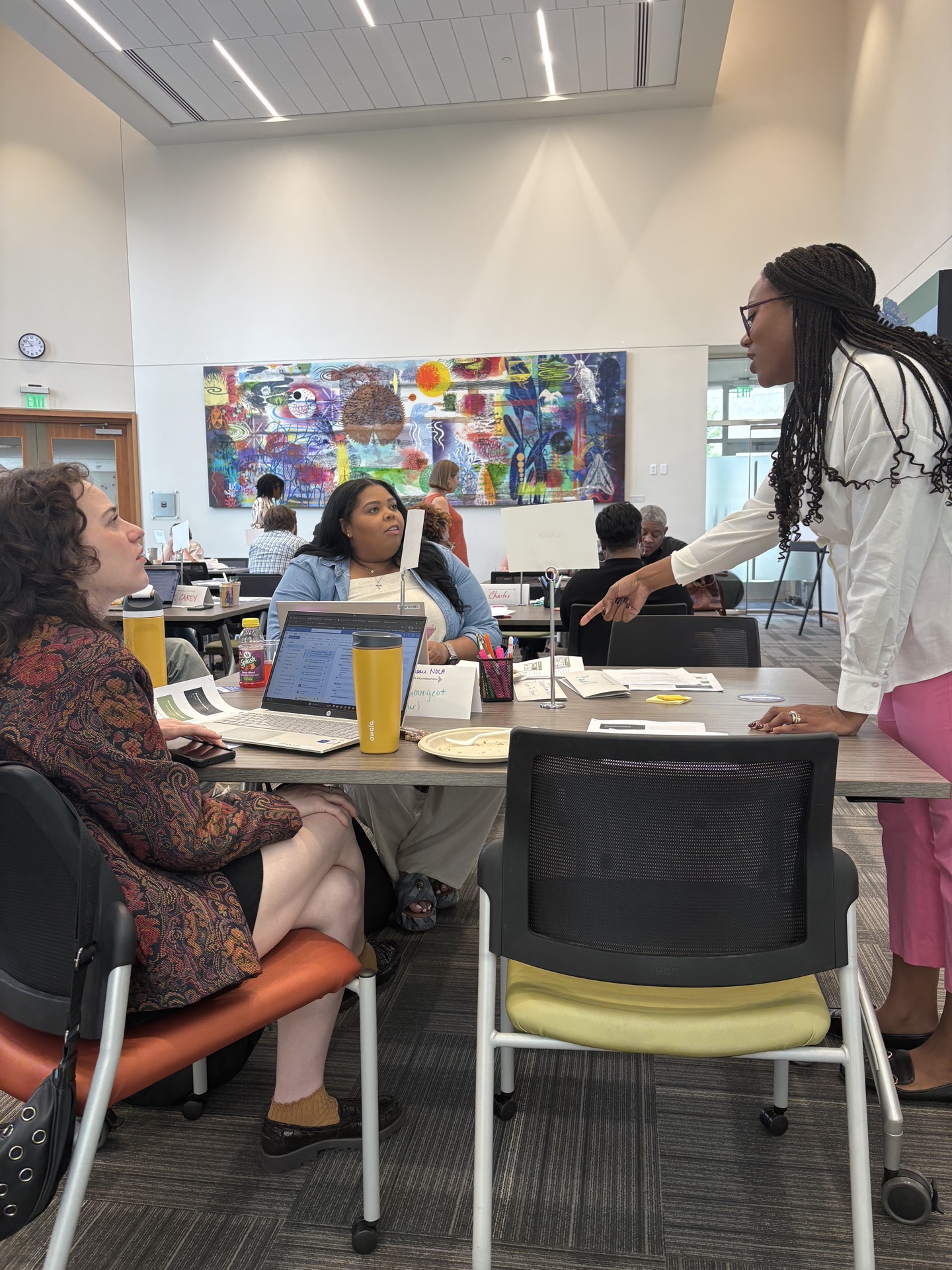 Michelle Bidwell teaching a grant strategy workshop