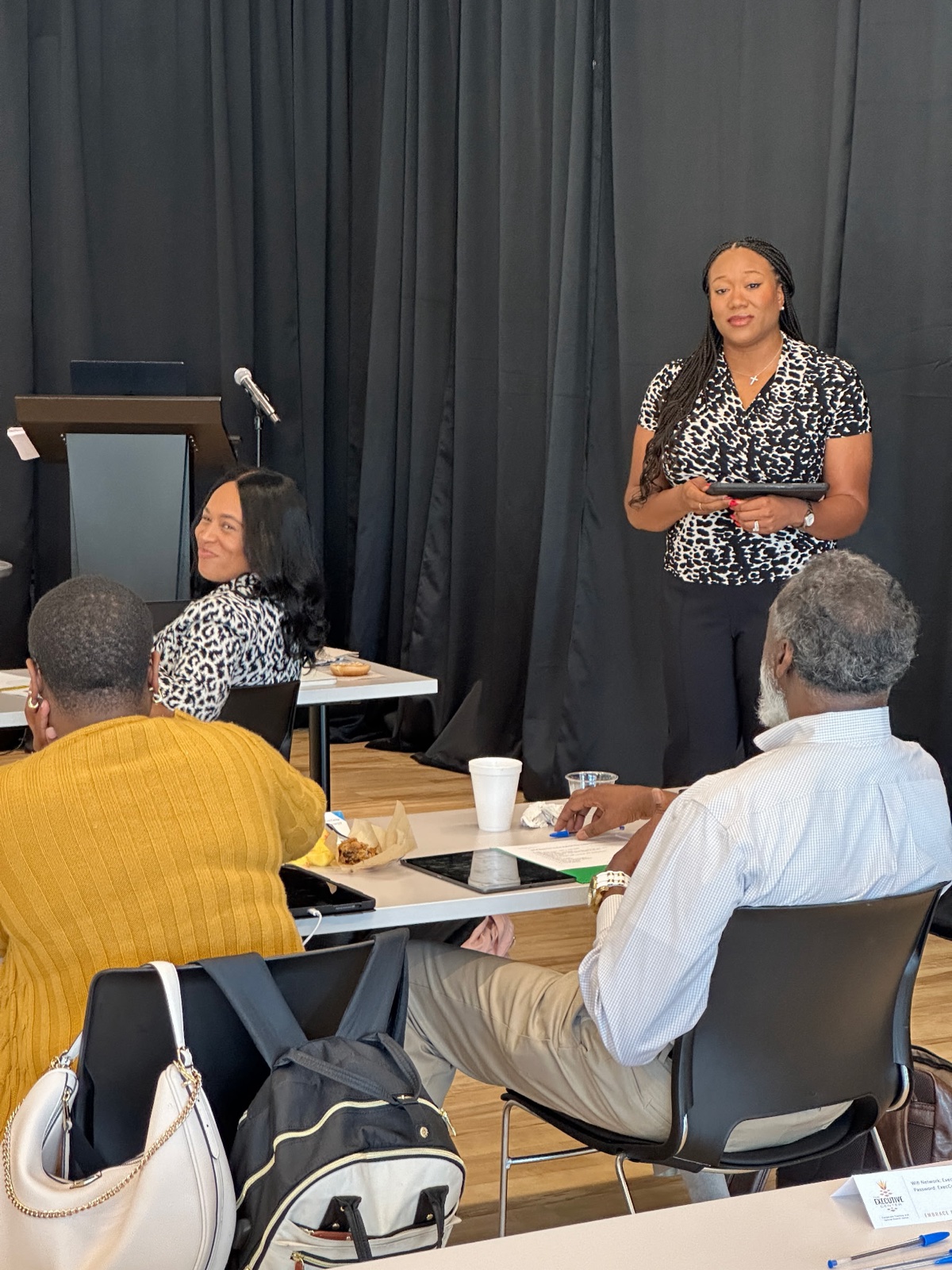 Michelle Bidwell leading the Upstream Impact workshop